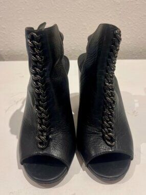 Coach Sandford Open Toe Bootie Size 5 Preowned